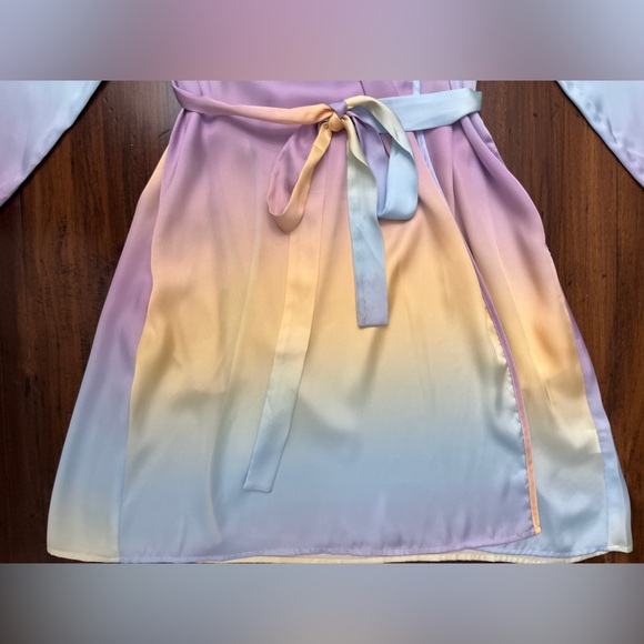 Amanda Uprichard Pastel Ombré Robe One Size Rare Bachelorette Trip Sorority Sexy - Picture 9 of 16